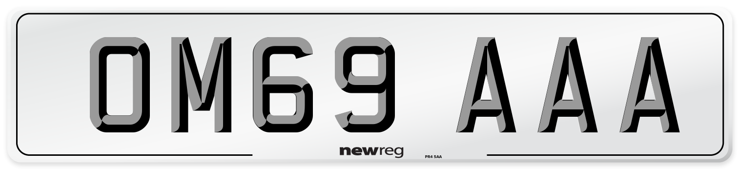 OM69 AAA Number Plate from New Reg